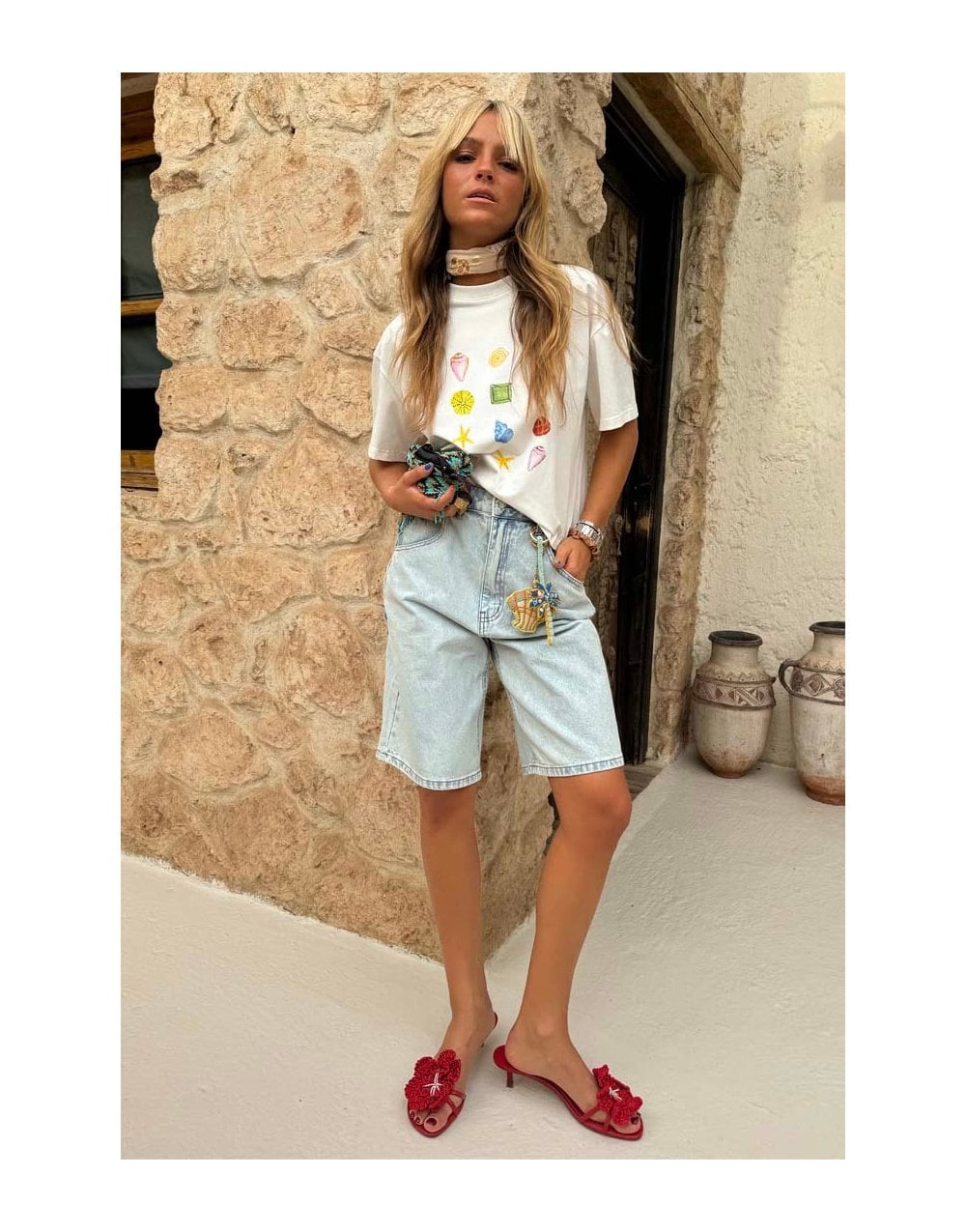 Young Ideas/Henmores - Shell Ioana T-Shirt - White - XS