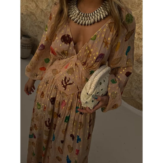 Young Ideas/Henmores - Shell Reign Dress - Cream - 8