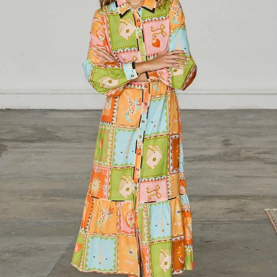 Young Ideas/Henmores - Soller Midi Dress - Multi - 8