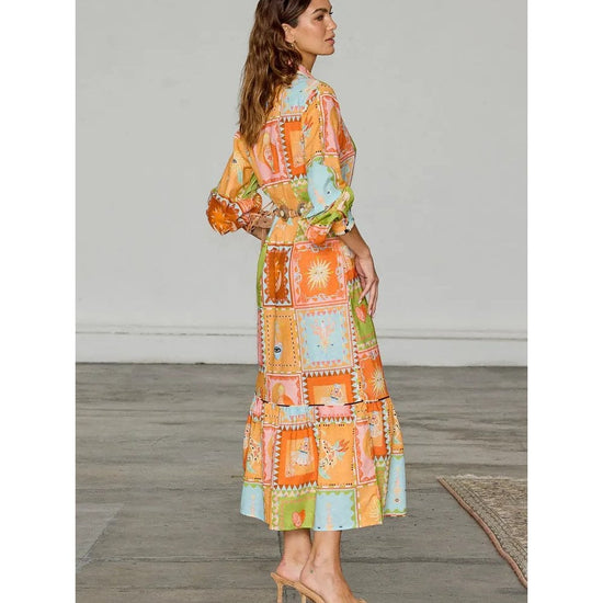 Young Ideas/Henmores - Soller Midi Dress - Multi - 8