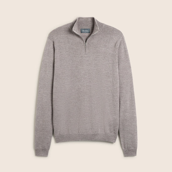 Young Ideas & Henmores -Ardmore 1/4 Zip Jumper -Brown -M
