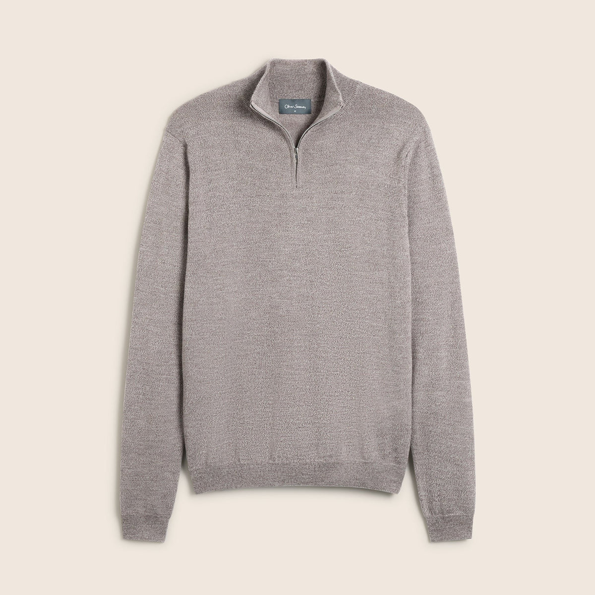 Young Ideas & Henmores -Ardmore 1/4 Zip Jumper -Brown -M