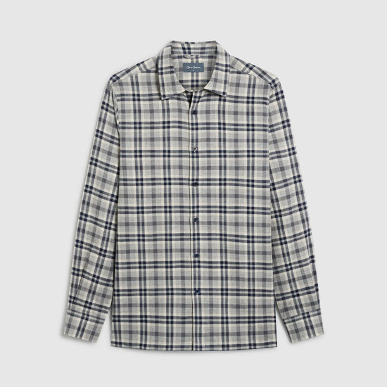 Young Ideas & Henmores -Barnham Check Shirt -Navy -M