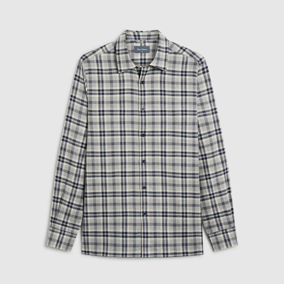 Young Ideas & Henmores -Barnham Check Shirt -Navy -M
