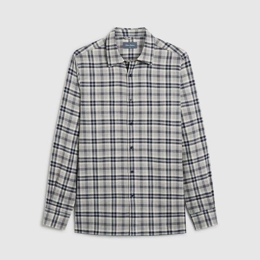 Young Ideas & Henmores -Barnham Check Shirt -Navy -M