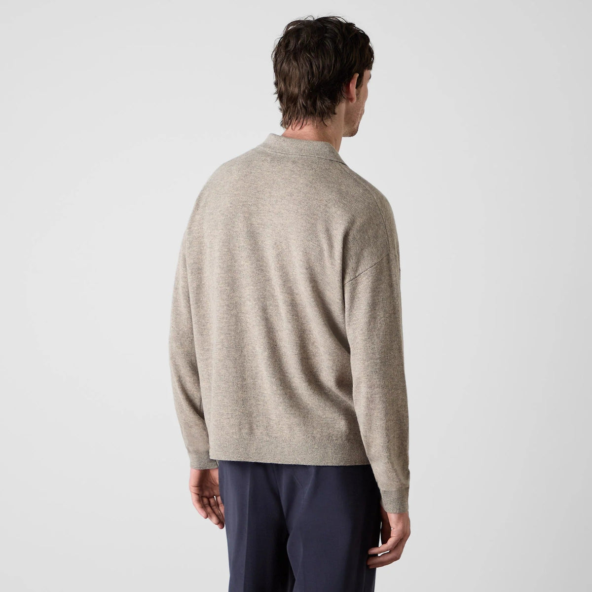 Young Ideas & Henmores -Blaney 1/4 Button Jumper -Wheat -M