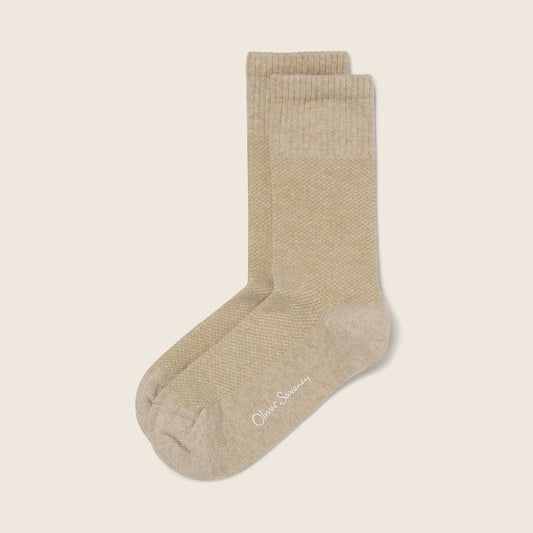 Young Ideas & Henmores -Cuba Knitted Socks -Putty -M