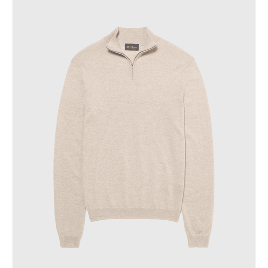 Young Ideas/Henmores - Curragh 1/4 Zip Knit - Chocolate - M