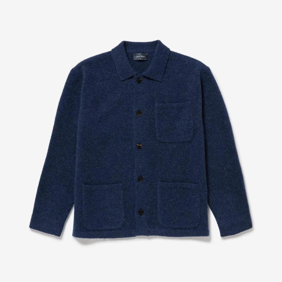 Young Ideas & Henmores -Heywood 3 Pocket Button Jumper -Navy -M
