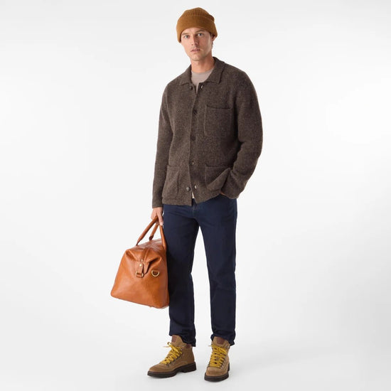 Young Ideas & Henmores -Heywood 3 Pocket Button Jumper -Navy -M