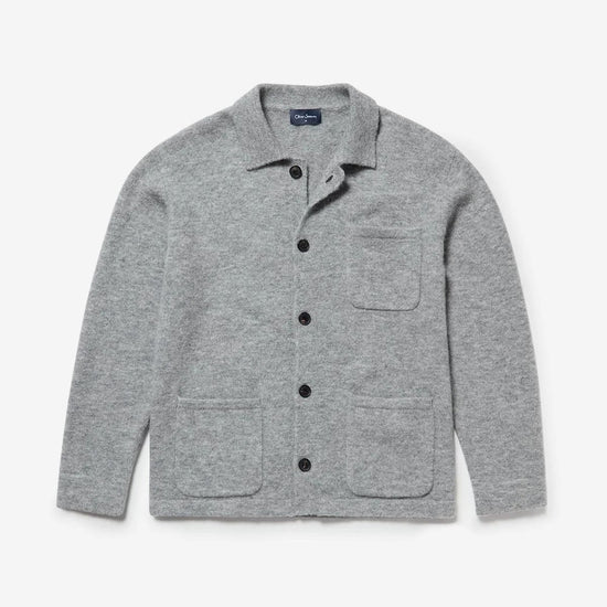 Young Ideas & Henmores -Heywood 3 Pocket Button Jumper -Charcoal -M