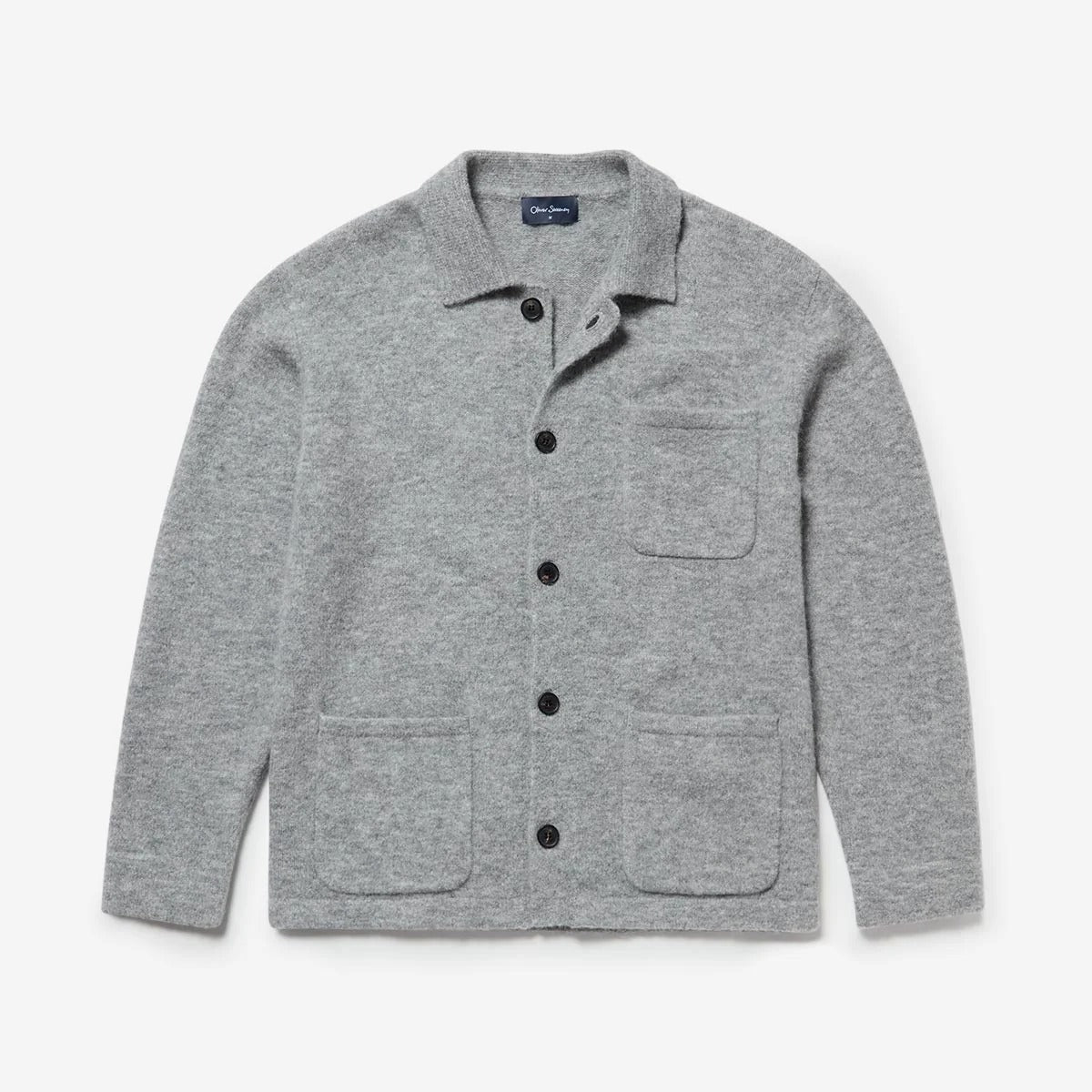 Young Ideas & Henmores -Heywood 3 Pocket Button Jumper -Charcoal -M