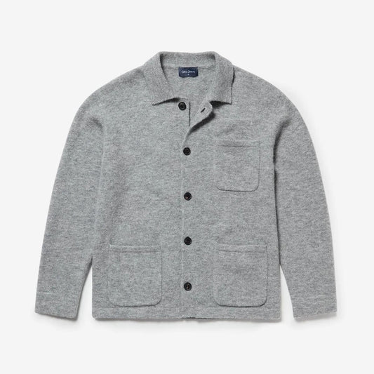 Young Ideas & Henmores -Heywood 3 Pocket Button Jumper -Charcoal -M