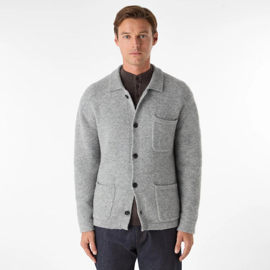 Young Ideas & Henmores -Heywood 3 Pocket Button Jumper -Navy -M