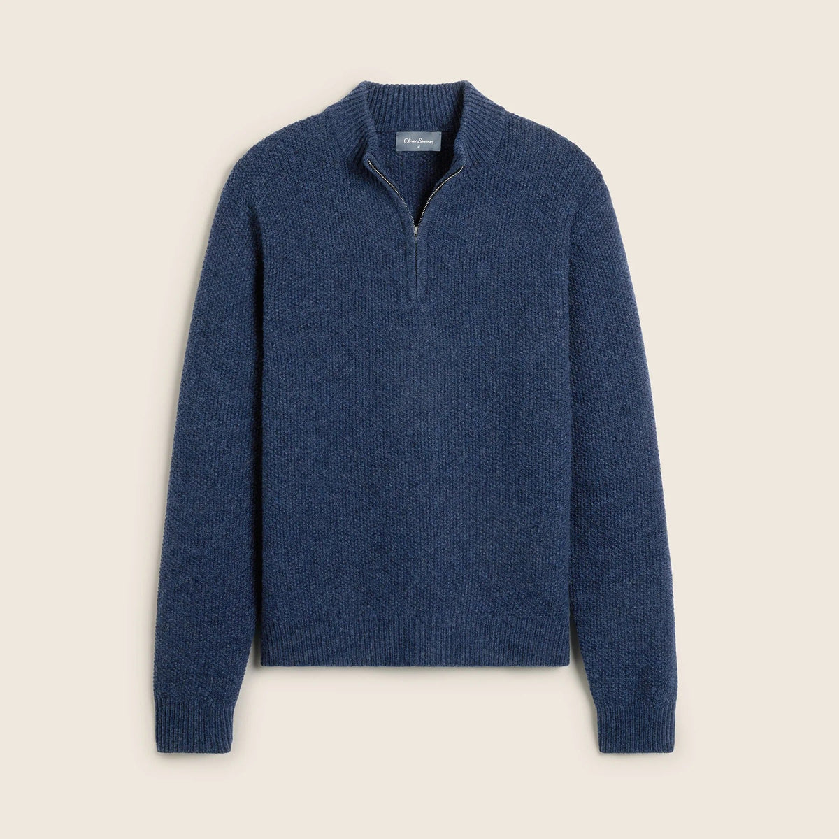 Young Ideas & Henmores -Logmore 1/4 Zip Knit -Navy -M