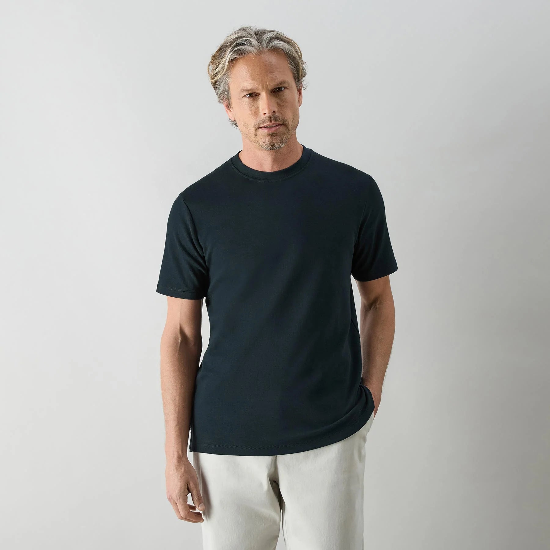 Young Ideas & Henmores -Palmela Jersey T-Shirt -Midnight -S