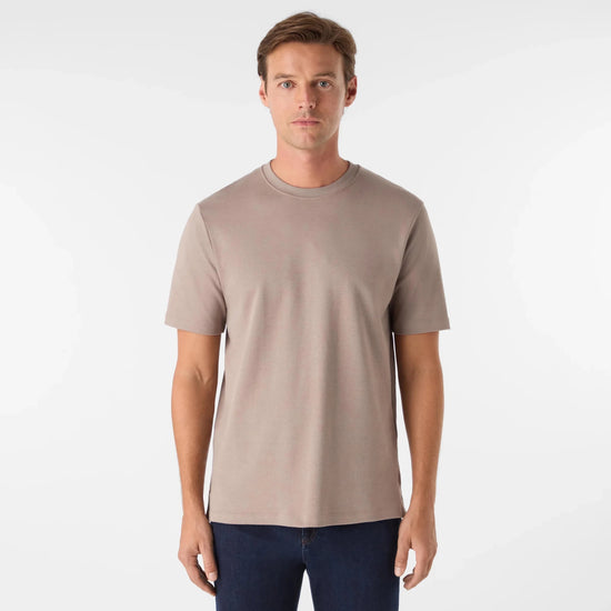 Young Ideas & Henmores -Palmela Jersey T-Shirt -Mushroom -M
