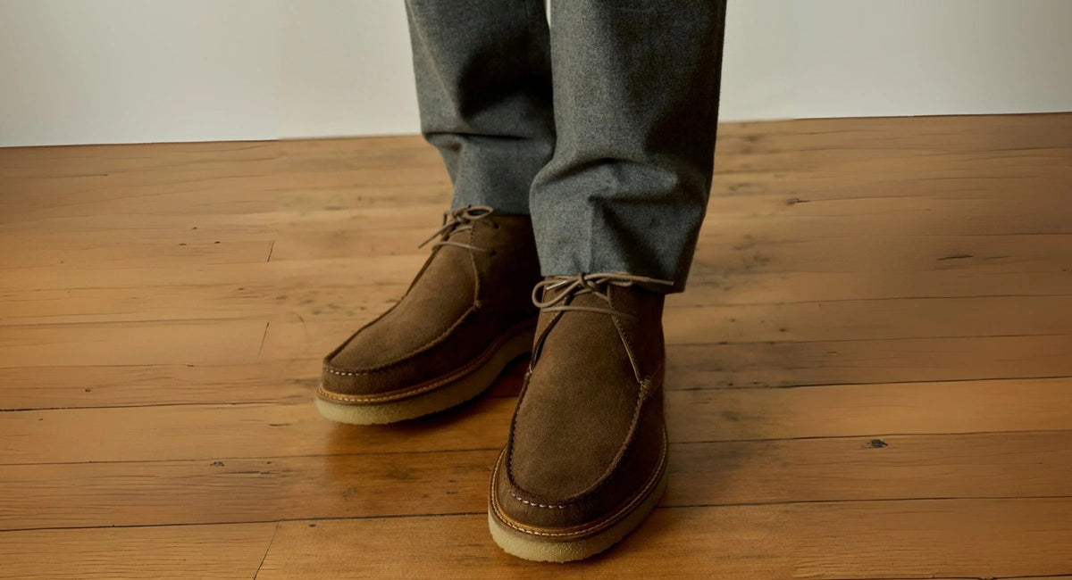 Young Ideas & Henmores -Xixona Suede Chukka Boot -Taupe -8