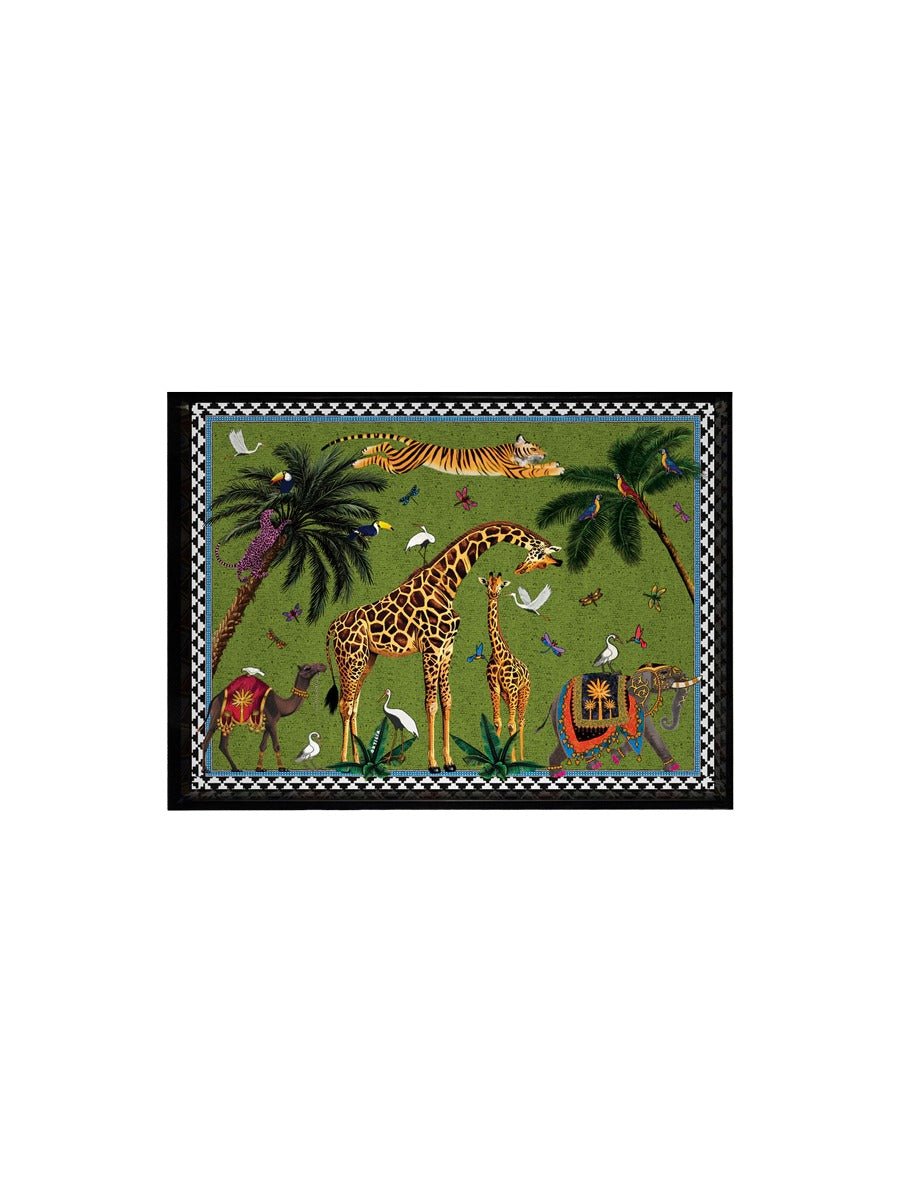 Young Ideas & Henmores -Flying Tiger Small Tray -Green -17x13cm