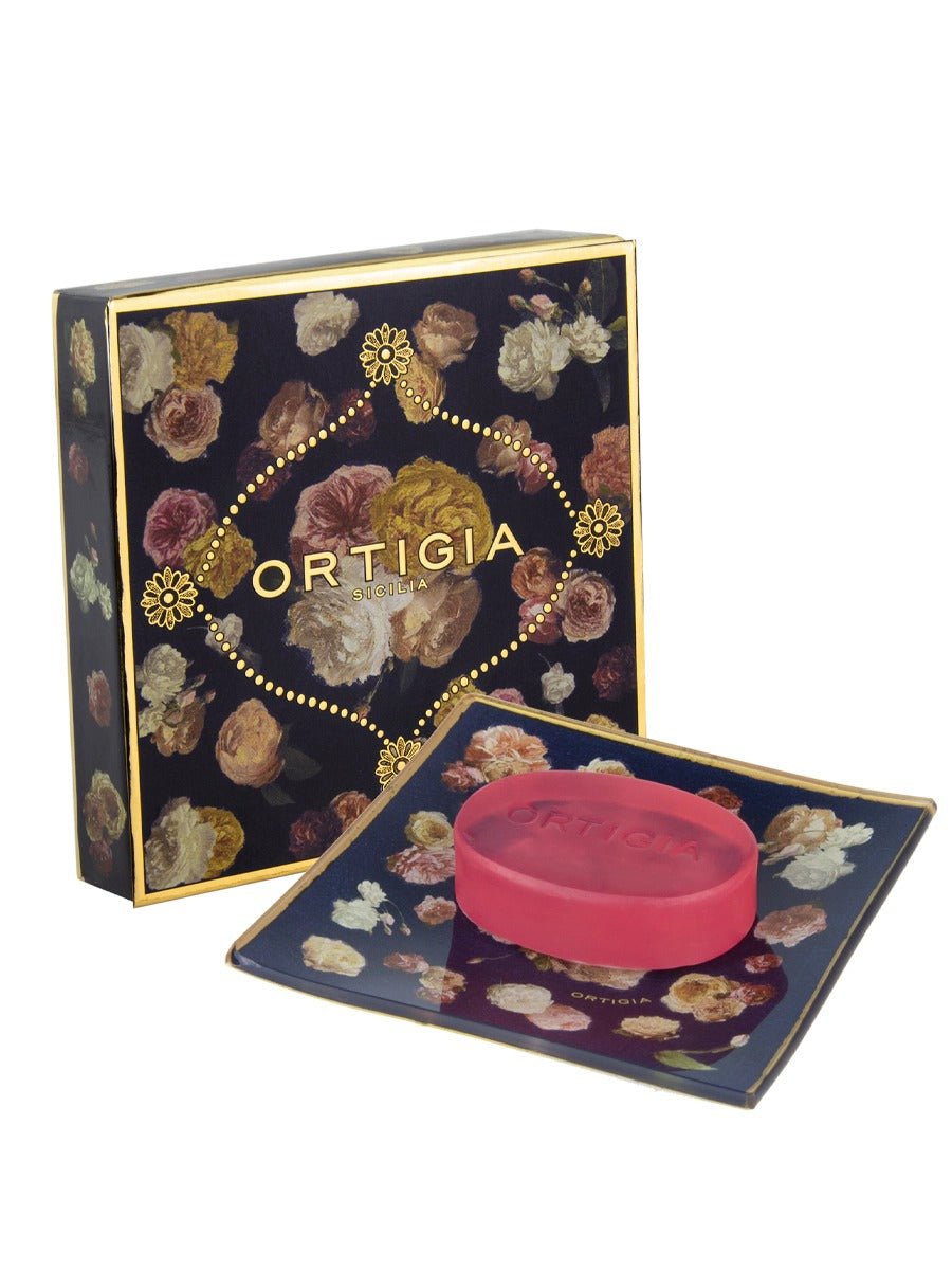 Young Ideas & Henmores - Rose Antiche Glass Plate And Soap - N/A - OS