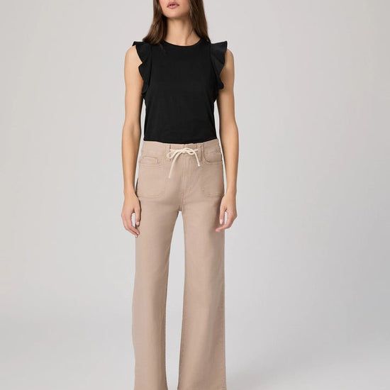 Young Ideas & Henmores - Alaria Sleeveless Frill Top - Black - XS