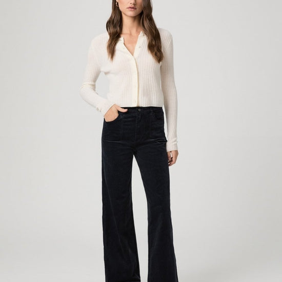 Young Ideas/Henmores - Anessa 31 Needle Cord Trousers - Navy - 25