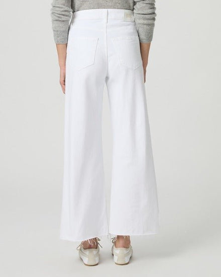 Young Ideas/Henmores - Anessa Wide Leg Raw Hem Jean - Crisp White - 25