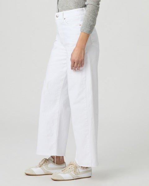 Young Ideas/Henmores - Anessa Wide Leg Raw Hem Jean - Crisp White - 25