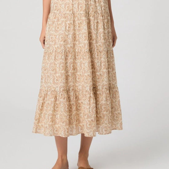 Young Ideas & Henmores -Calabria Paisley Skirt -Bone Multi -XS