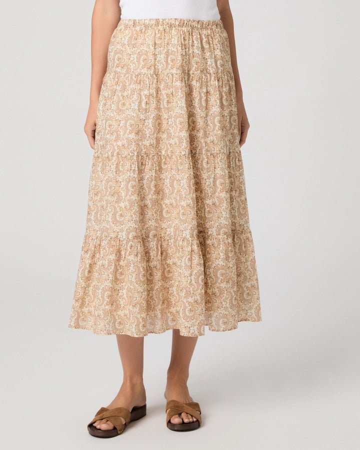 Young Ideas & Henmores -Calabria Paisley Skirt -Bone Multi -XS