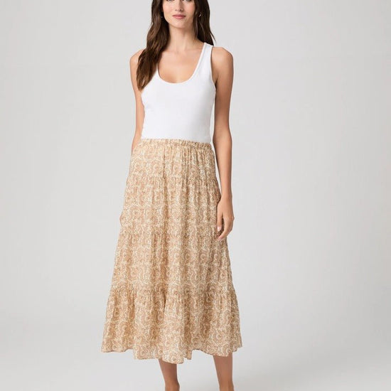 Young Ideas & Henmores -Calabria Paisley Skirt -Bone Multi -XS