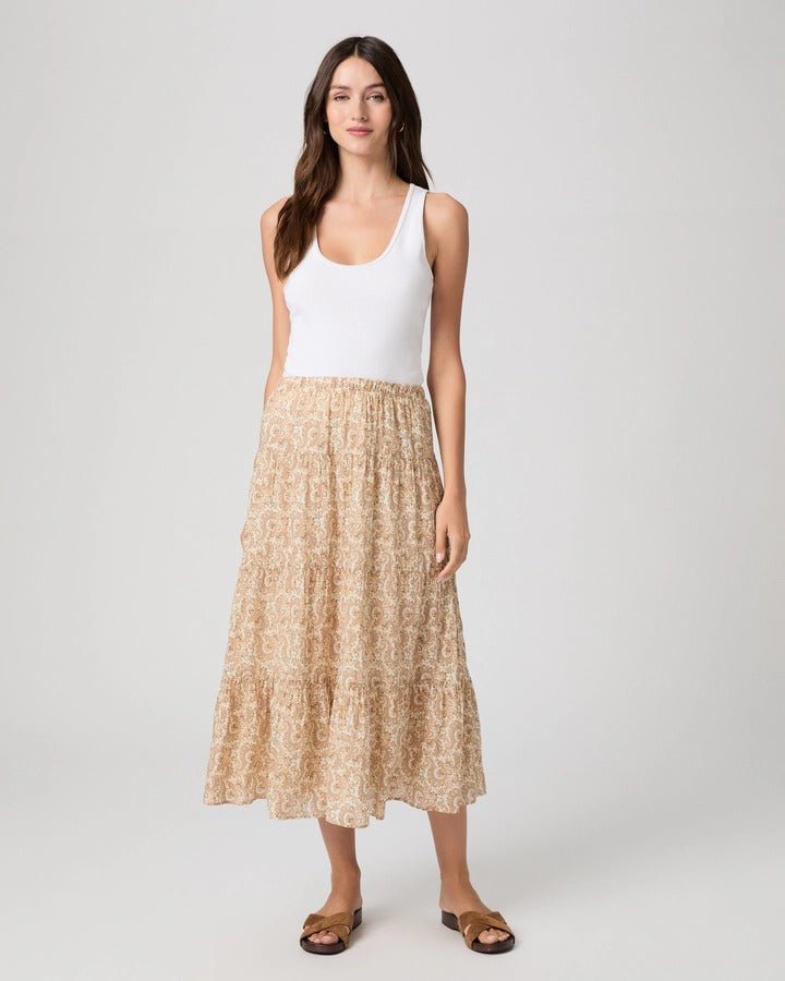 Young Ideas & Henmores -Calabria Paisley Skirt -Bone Multi -XS