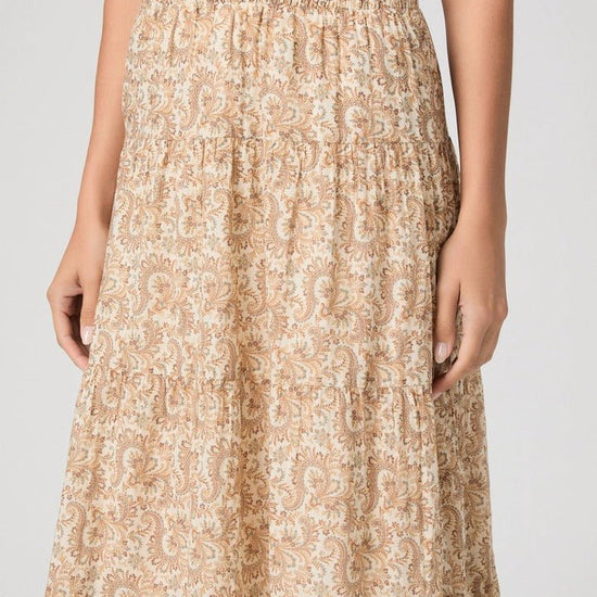 Young Ideas & Henmores -Calabria Paisley Skirt -Bone Multi -XS