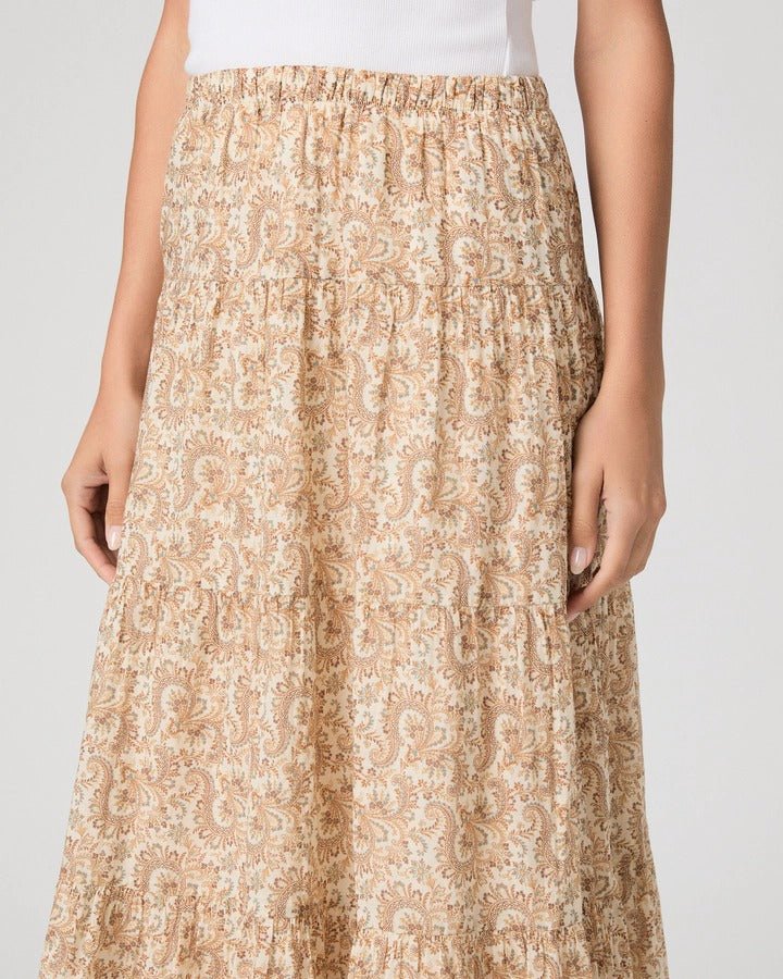 Young Ideas & Henmores -Calabria Paisley Skirt -Bone Multi -XS