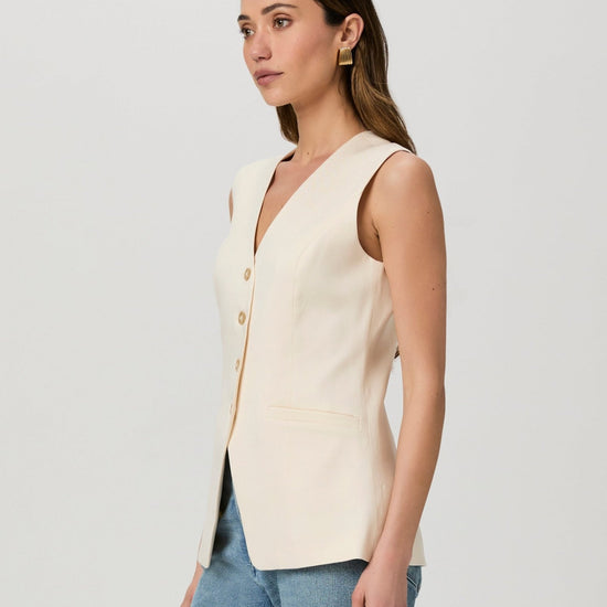 Young Ideas/Henmores - Campanelli Waistcoat Vest - Cream - 8
