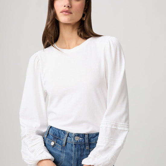 Young Ideas/Henmores - Cyrano Puff Sleeve T-Shirt - White - XS