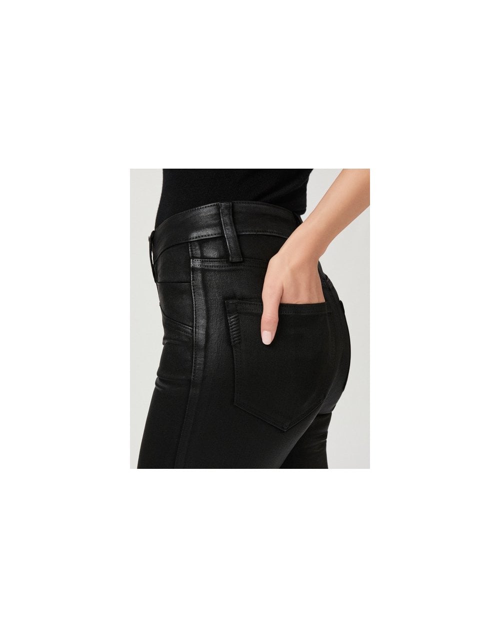 Young Ideas/Henmores - Gemma Luxe Coating Gita Pocket Jeans - Black Fog - 25