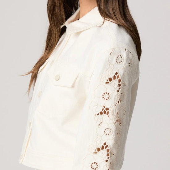 Young Ideas & Henmores - Michele Embroidered Jacket - Ecru - XS