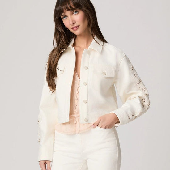 Young Ideas & Henmores - Michele Embroidered Jacket - Ecru - XS