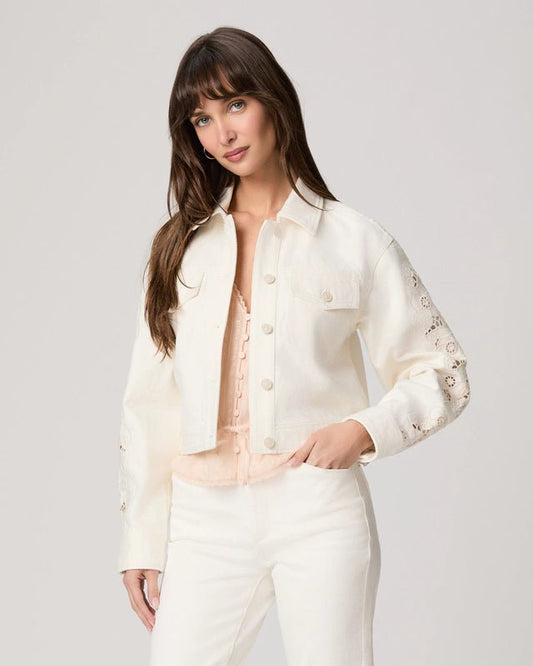 Young Ideas & Henmores - Michele Embroidered Jacket - Ecru - XS