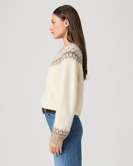 Young Ideas/Henmores - Misha Fairisle Jumper - Ivory Multi - XS