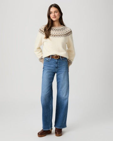Young Ideas/Henmores - Misha Fairisle Jumper - Ivory Multi - XS