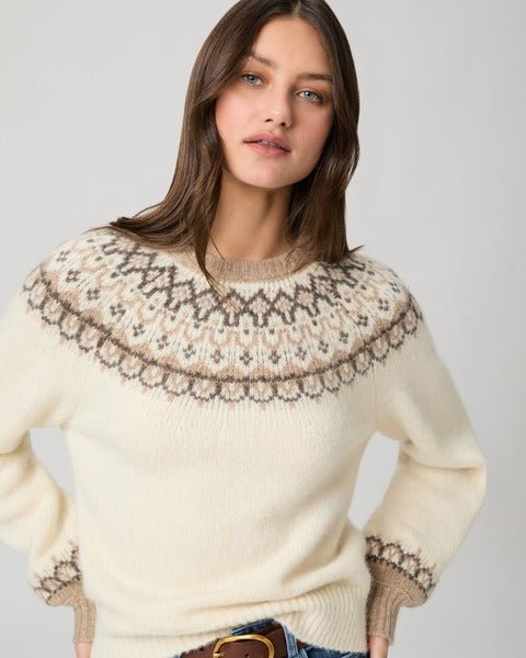 Young Ideas/Henmores - Misha Fairisle Jumper - Ivory Multi - XS