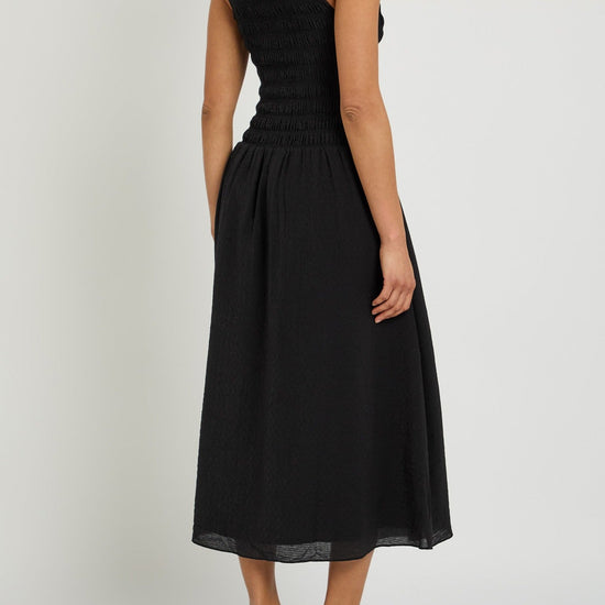 Young Ideas & Henmores -Sebastian Ruched Sleeveless Dress -Black -XS