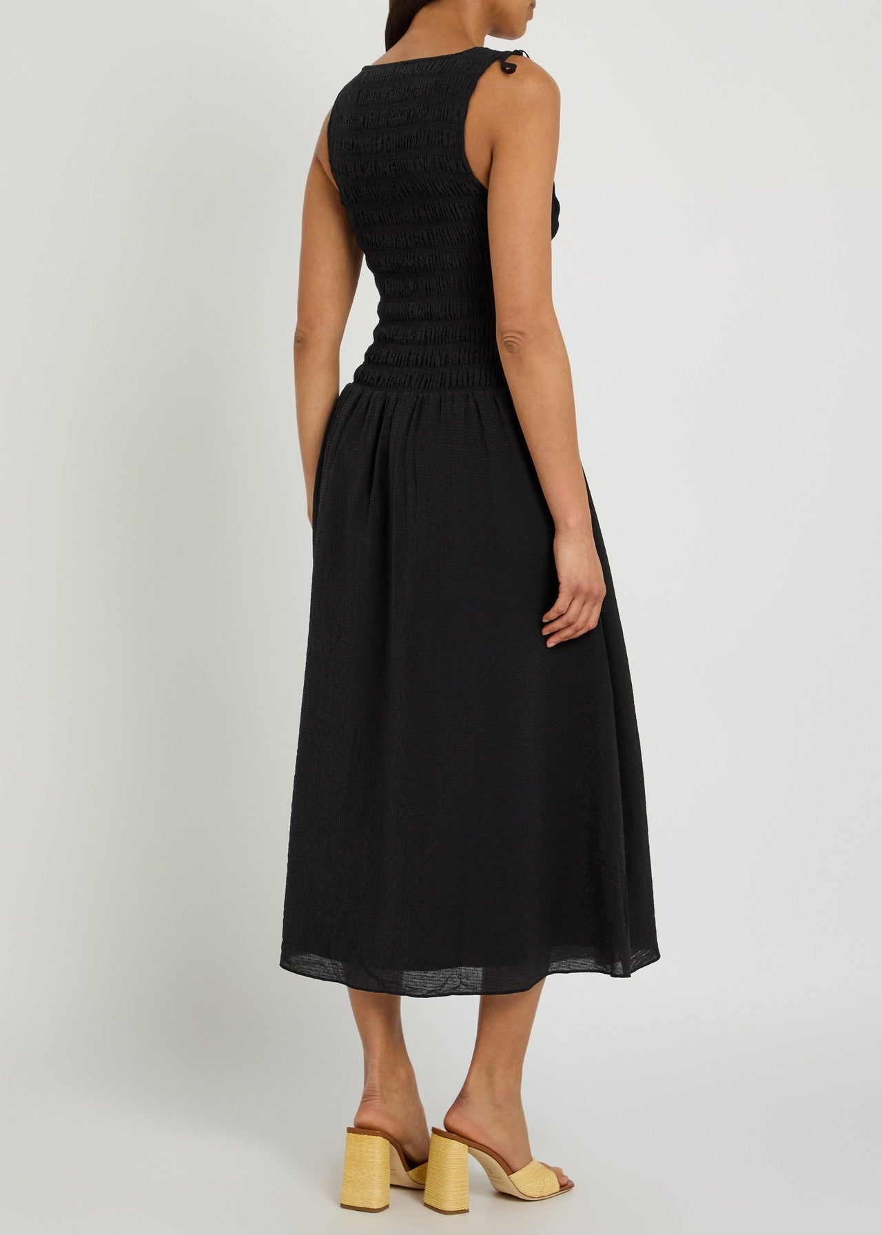 Young Ideas & Henmores -Sebastian Ruched Sleeveless Dress -Black -XS
