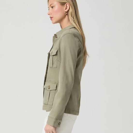 Young Ideas & Henmores - Stacey Denim Jacket - Vintage Oak Moss - XS
