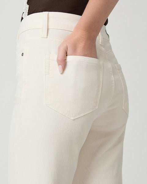Young Ideas/Henmores - Stevie Straight Ankle Jeans - Cream Cloud - 25