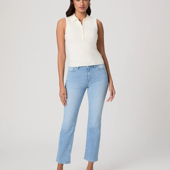 Young Ideas & Henmores - Vesta Sleevless Ribbed Top - Ivory - XS