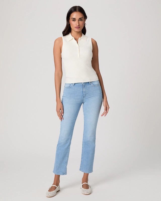 Young Ideas & Henmores - Vesta Sleevless Ribbed Top - Ivory - XS
