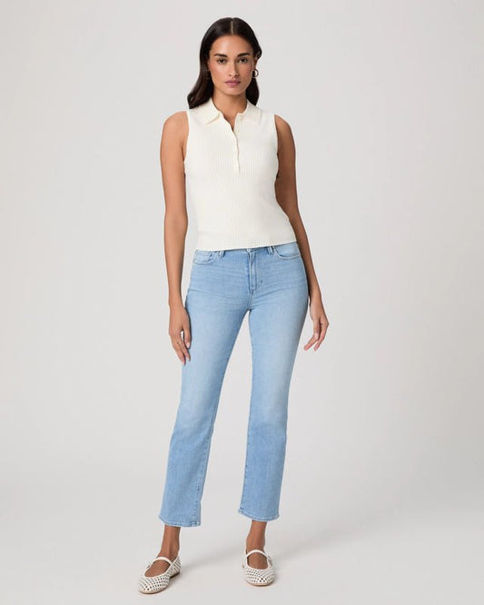 Young Ideas & Henmores - Vesta Sleevless Ribbed Top - Ivory - XS